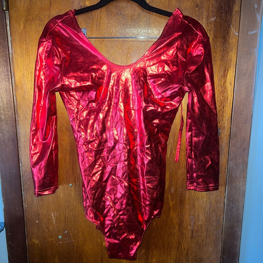 Sexy red body suit